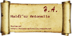 Halász Antonella névjegykártya